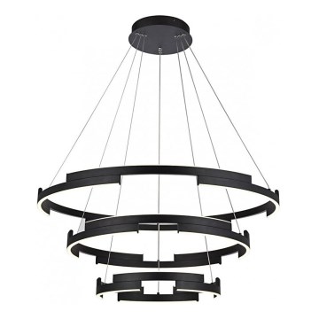 Redo 01-3182 - LED prigušiva luster na sajli CASTLE LED/80W/230V crna