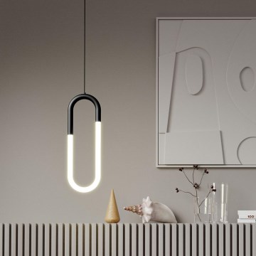 Redo 01-3184 - LED prigušiva luster na sajli LATIUM LED/9W/230V crna