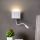 Redo 01-3210 - LED zidno svetlo sa fleksibilnom lampicom MOKA LED/6W + LED/3W/230V USB CRI90 bela