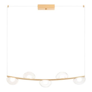 Redo 01-3243 - LED luster na sajli SINCLAIR, prigušiva, LED/35W/230V CRI 93 IP21, zlatni