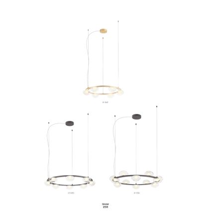 Redo 01-3248- LED prigušiva luster na sajli SINCLAIR LED/37,2W/230V CRI 93 IP21 crna