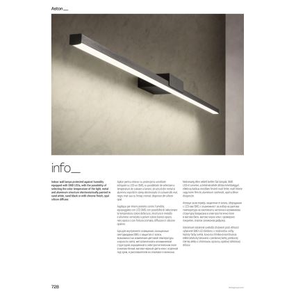 Redo 01-3272 - LED osvetljenje za kupatilsko ogledalo ASTON LED/18W/230V 3000/4000K 90 cm CRI 90 IP44 sjajni hrom