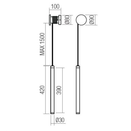 Redo 01-3301 - LED prigušiva zidna lampa SWING LED/9W/230V 3000/4000K CRI 90 bela