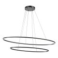 Redo 01-3343 - LEO LED luster na sajli, prigušiva, LED/115W/230V, 3000/4000K, CRI 90, 60x130 cm, crna