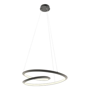 Redo 01-3378 - LED prigušiva luster na sajli STORM LED/60W/230V 3000/4000/6000K CRI 90 prečnik 80 cm crna