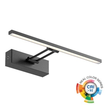Redo 01-3461 - LED osvetljenje za slike LINEAR LED/8W/230V 35 cm CRI 92 crna