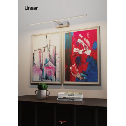 Redo 01-3463 - LED svetlo za slike LINEAR LED/8W/230V 60,5 cm CRI 92 crno
