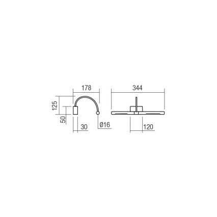Redo 01-3465 - LED svetlo za sliku KENDO LED/6W/230V 34,4 cm CRI 92 crna