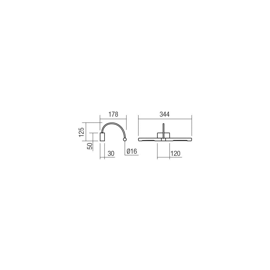 Redo 01-3465 - LED svetlo za sliku KENDO LED/6W/230V 34,4 cm CRI 92 crna
