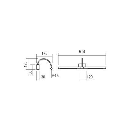 Redo 01-3466 - LED svetiljka za slike KENDO LED/11W/230V 51,4 cm CRI 92 bela