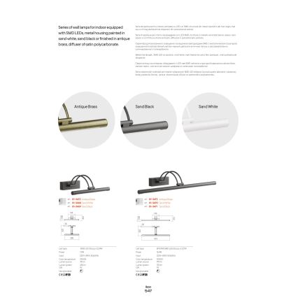 Redo 01-3473 - LED osvetljenje za slike IKON LED/16,4W/230V 61,5 cm CRI 92 mesing