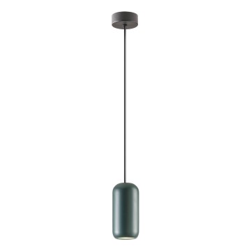 Redo 01-3475 - Luster na sajli BOOM 1xGU10/10W/230V, prečnik 7,6 cm, zelene boje