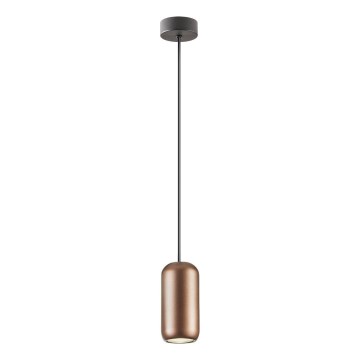 Redo 01-3476 - Luster na sajli BOOM 1xGU10/10W/230V Ø 7,6 cm braon