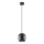 Redo 01-3477 - Luster na sajli BOOM 1xGU10/10W/230V, prečnik 12 cm, crna