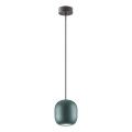 Redo 01-3478 - Luster na sajli BOOM 1xGU10/10W/230V Ø 12 cm, u zelenoj boji