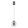 Redo 01-3486 - LED luster na sajli KHADI LED/6W/230V CRI 90 prečnik 12 cm crna/zadimljeno