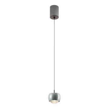 Redo 01-3549 - LED luster na sajli AVES LED/12W/230V prečnika 9,6 cm CRI 90 siva