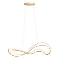 Redo 01-3598 - LED luster na sajli TEMPEST LED/58W/230V, prigušiva, zlatna