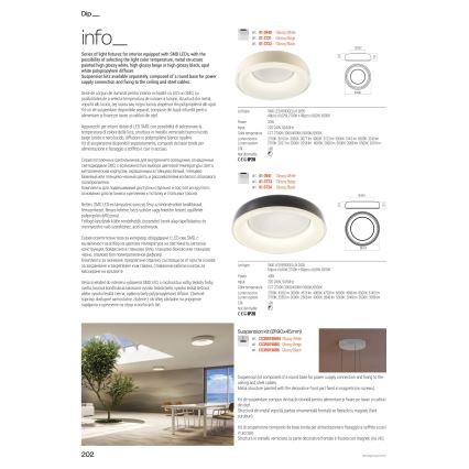 Redo 01-3721 - LED plafonjera DIP LED/30W/230V 2700/3000/4000/5000/6500K CRI 90 prečnik 48,6 cm bež