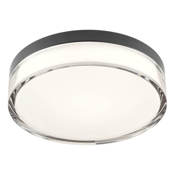 Redo 01-3735 - LED stropno svetlo za kupatilo FRISBI LED/12W/230V prečnik 23 cm CRI 90 3000/4000K IP44 crna