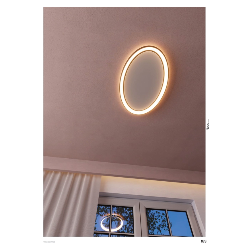 Redo 01-3810 - LED prigušiva plafonska svetiljka NOBU LED/80W/230V 3000/4000K CRI 90 zlatna