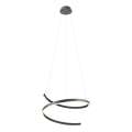 Redo 01-4015 - LED prigušiva luster na sajli SCROLL LED/38W/230V 3000K/4000K/6000K CRI 90 prečnik 60 cm crna