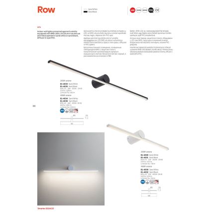 Redo 01-4034 - LED osvetljenje za kupatilsko ogledalo ROW LED/18W/230V 90 cm IP44 belo