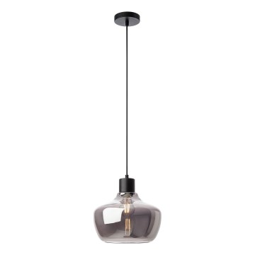 Redo 01-4046 - Luster na sajli ATLANTIS 1xE27/42W/230V, prečnik 26 cm, crna
