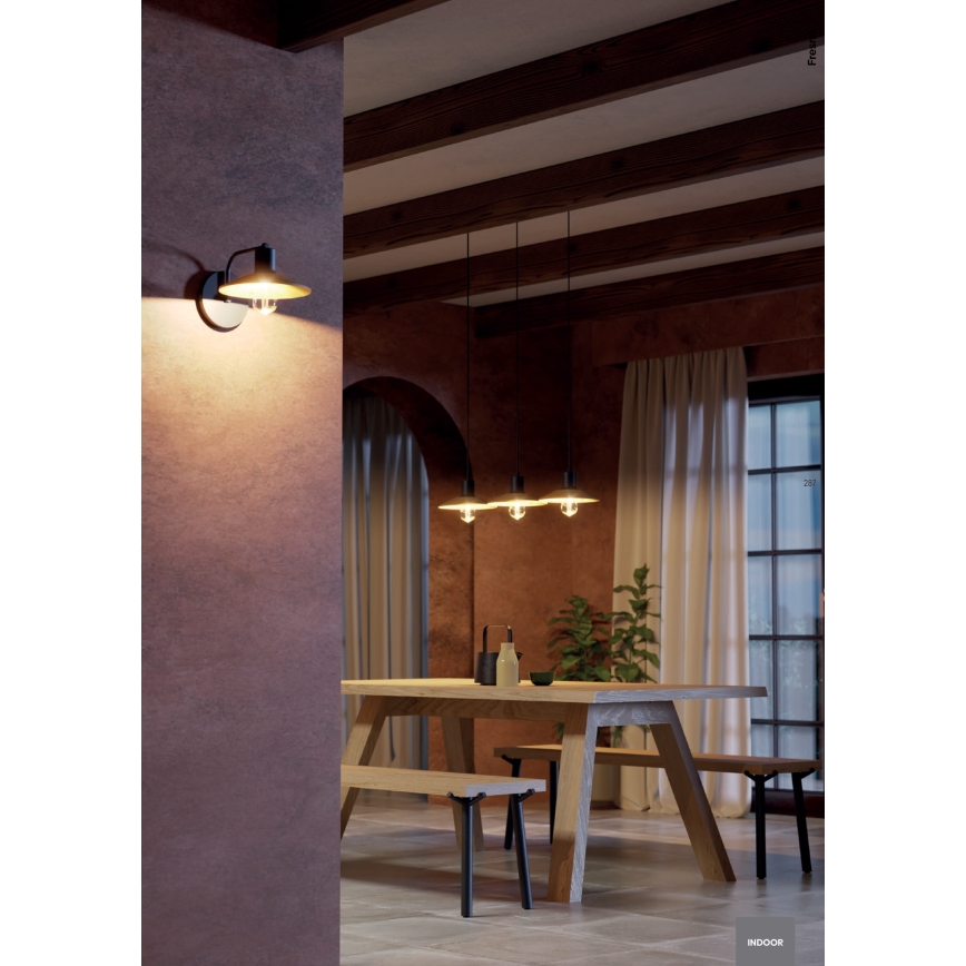 Redo 01-4055 - Luster na sajli FRESNO 1xE27/42W/230V, prečnik 40 cm