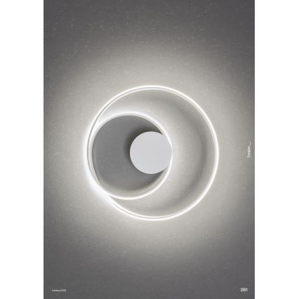 Redo 01-4354 - LED prigušiva zidna svetiljka TORSION LED/30W/230V 2700/3000/4000K CRI 90 bela