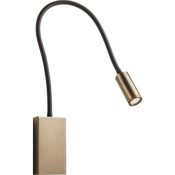 Redo 01-4475 - LED fleksibilna lampica WALLIE LED/3W/230V USB CRI 90 brončana