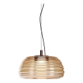 Redo 01-4540 - Prigušiva LED luster na sajli ONDULA LED/12W/230V 2700K/3000K CRI 90 preč. 32 cm bež/zadimljena