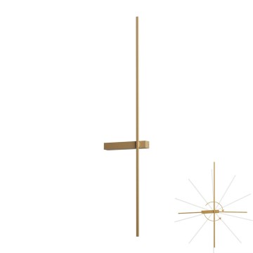 Redo 01-4674 - LED zidno svetlo TANGENT LED/9W/230V 2700/2850/3000K 73 cm CRI 90 zlatna