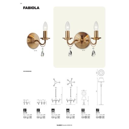 Redo 02-713 - Stona lampa FABIOLA 1xE27/28W/230V