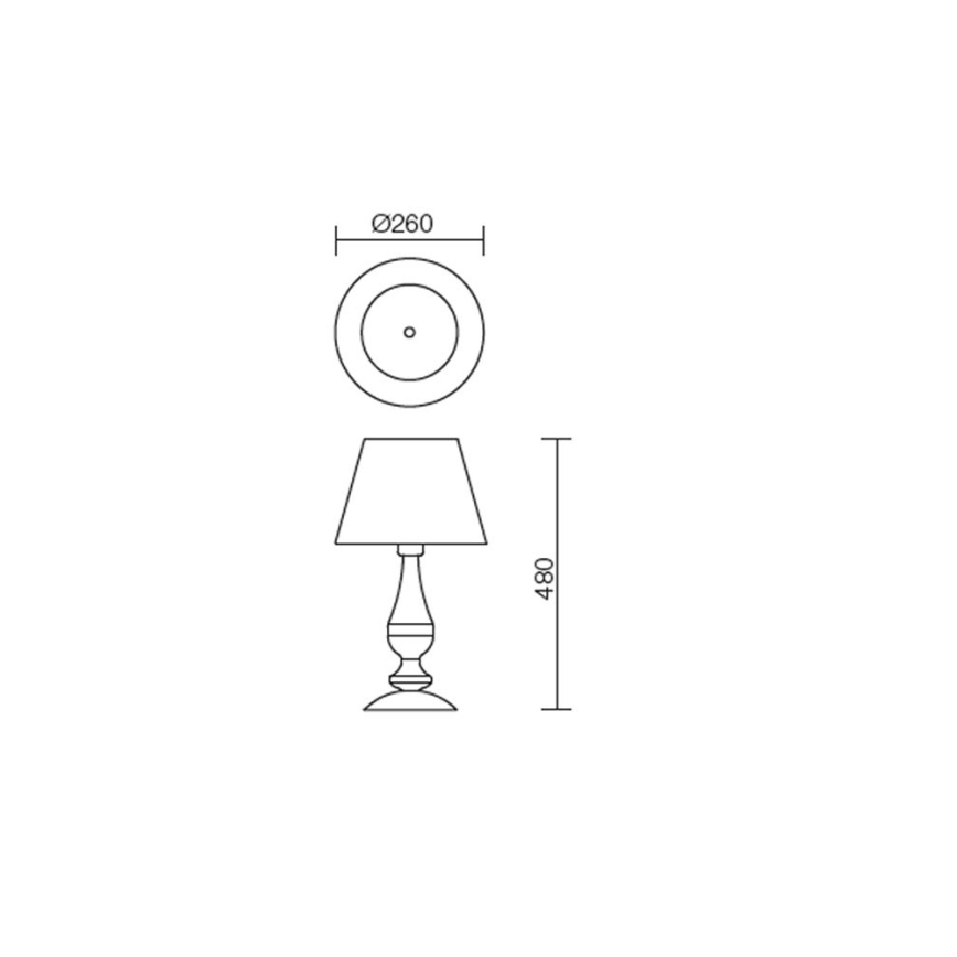 Redo 02-713 - Stona lampa FABIOLA 1xE27/28W/230V