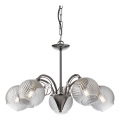 Redo 02-973 - Luster na lancu ASPERA 5xE14/28W/230V, prečnik 52 cm, crne boje