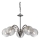 Redo 02-973 - Luster na lancu ASPERA 5xE14/28W/230V, prečnik 52 cm, crne boje