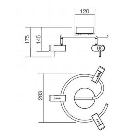 Redo 04-331 - LED spot svetlo SLIM 3xLED/4W/230V sjajni hrom