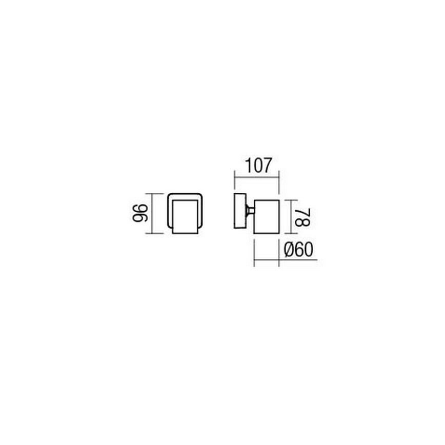 Redo 04-468 - Spot svetiljka CAMEO 1xGU10/35W/230V crna