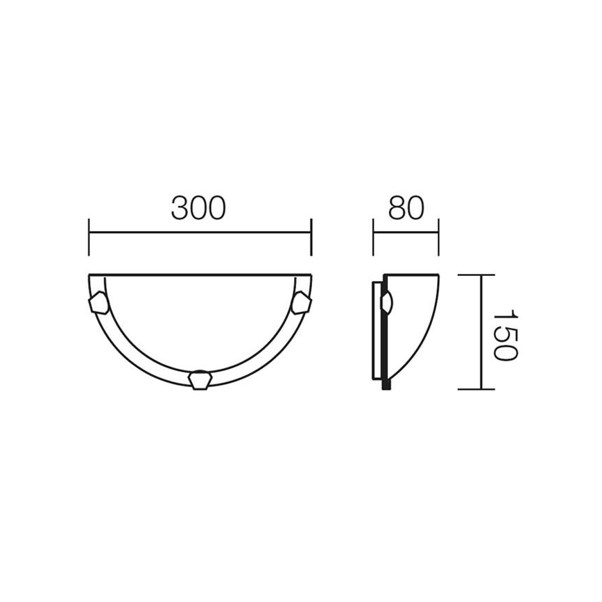 Redo 05-378 - Zidna svetiljka VIRGINIA 1xE27/42W/230V
