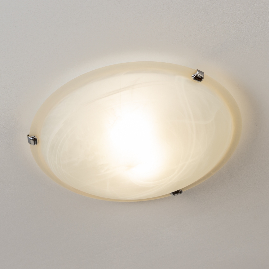 Redo 05-391 - Stropna svetiljka VIRGINIA 2xE27/42W/230V prečnika 40 cm krem