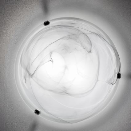 Redo 05-393 - Plafonska svetiljka VIRGINIA 2xE27/42W/230V prečnika 40 cm, siva