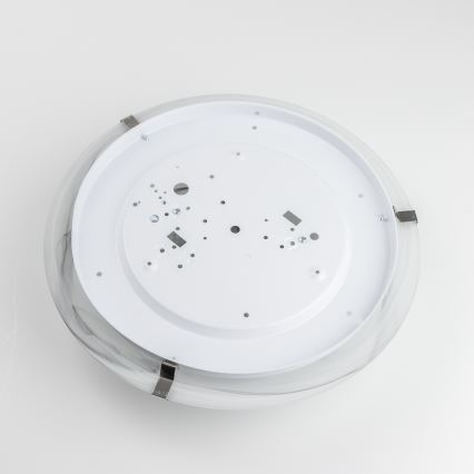 Redo 05-393 - Plafonska svetiljka VIRGINIA 2xE27/42W/230V prečnika 40 cm, siva