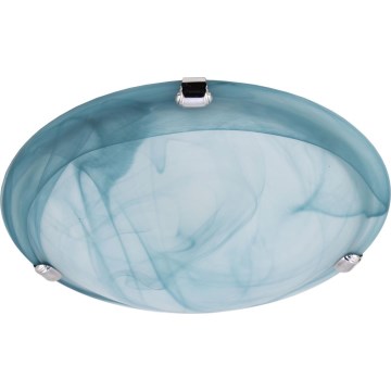 Redo 05-682 - Plafonsko svetlo VIRGINIA 1xE27/42W/230V pr. 25 cm plavo