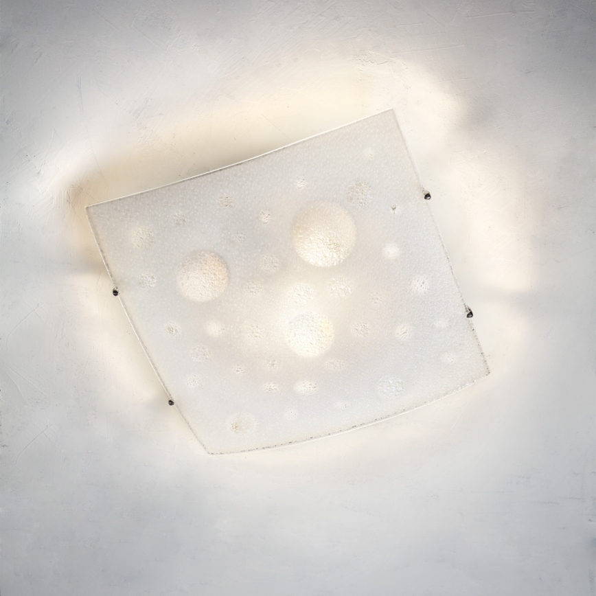 Redo 05-905 - Plafonsko svetlo ISIDE 2xE27/42W/230V 39x39 cm prozirno
