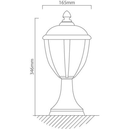 Redo 2604-3K BL - Spoljašnja LED lampa UNITE LED/6,5W/230V IP44