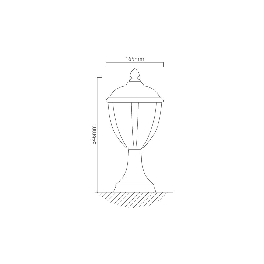 Redo 2604-3K BL - Spoljašnja LED lampa UNITE LED/6,5W/230V IP44