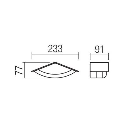 Redo 90001 - Spoljašnja zidna svetiljka CHALET LED/8W/230V IP54