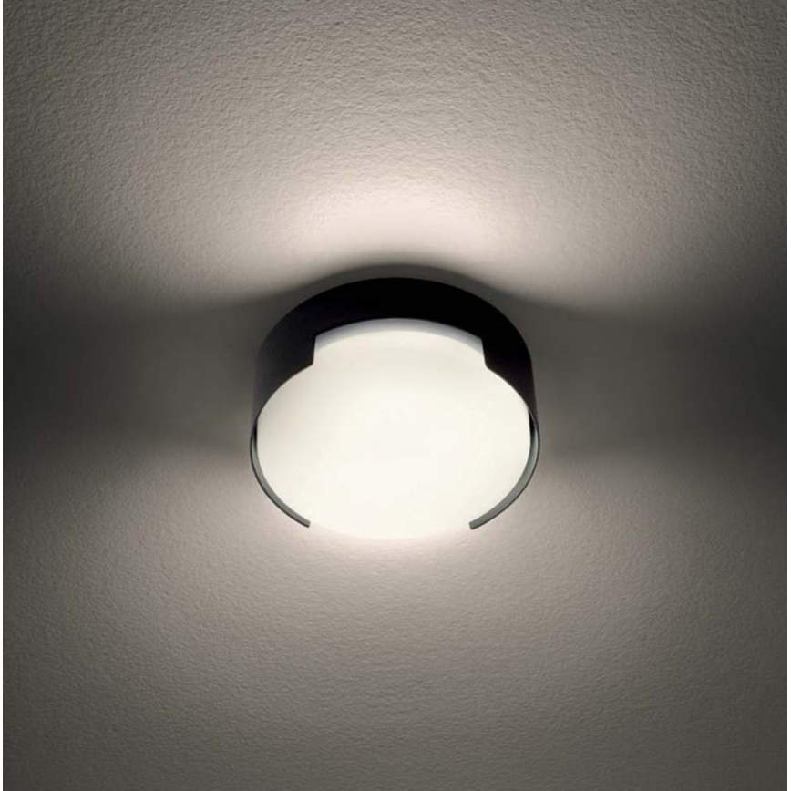 Redo 90004 - LED spoljašnje plafonsko svetlo SKOR LED/12W/230V prečnik 15 cm IP54 braon