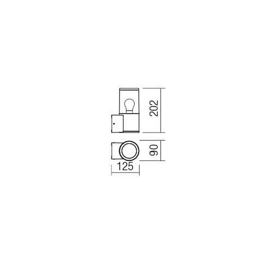 Redo 90047 - Spoljno zidno svetlo FRED 1xE27/20W/230V IP54